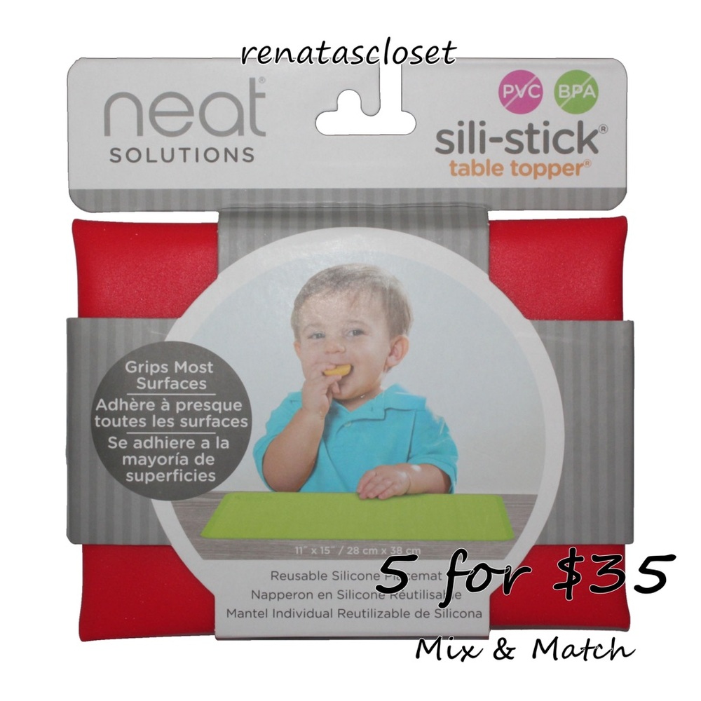 Neat Solutions Sili-Stick Table Topper NWT/NIP